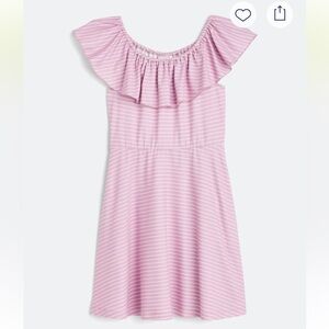 Charming Pink Striped Kids Dress